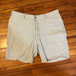Men’s Nautica Linen Stripe Shorts Size 38
